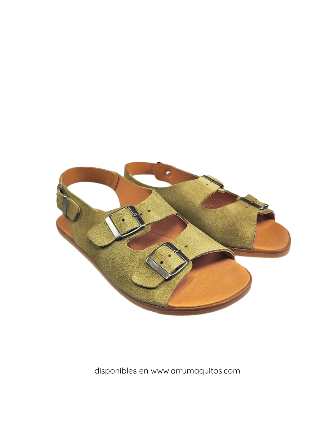Sandalias Barefoot Casual Semilla en Serraje Kaki de Vivant