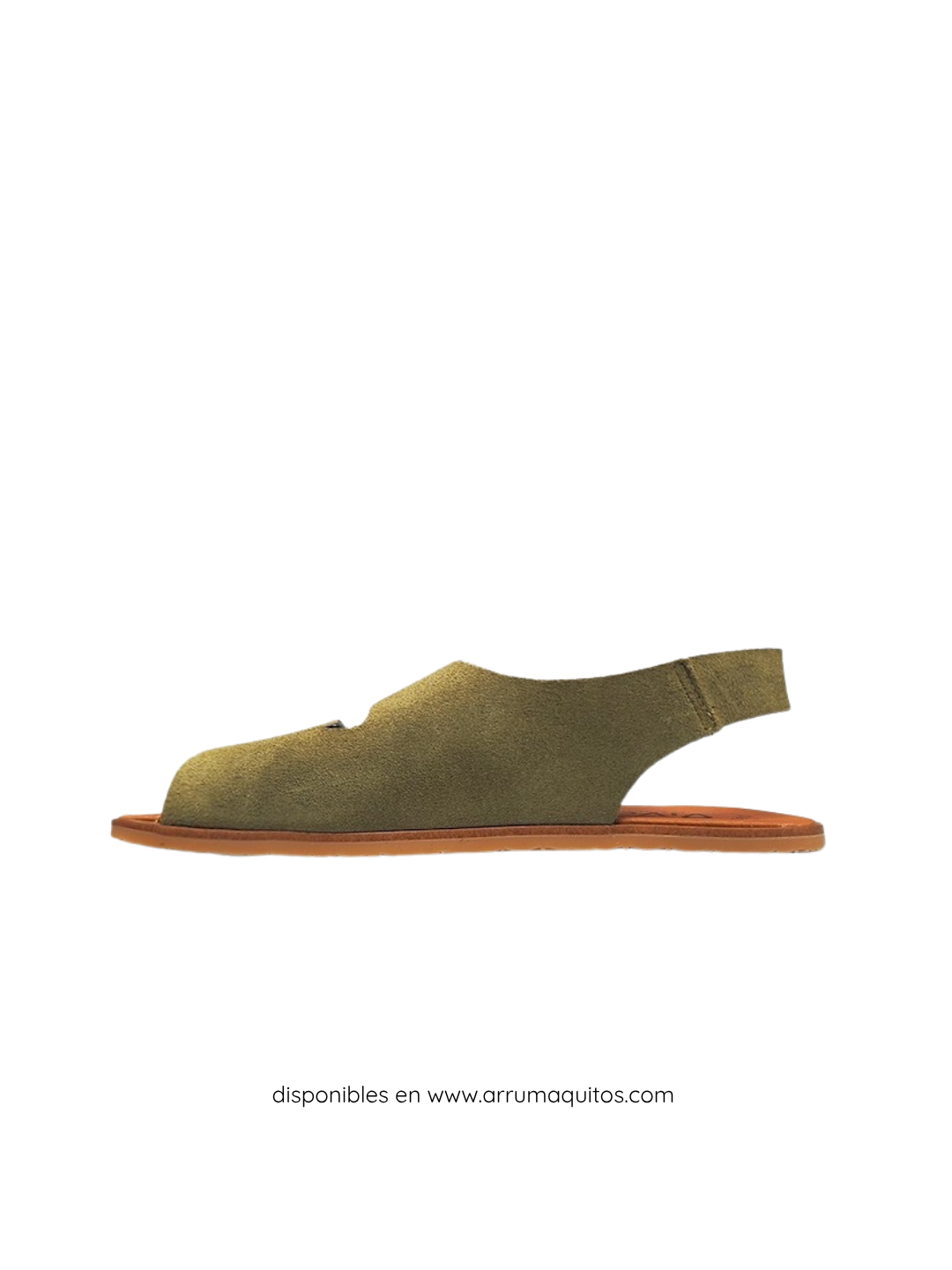 Sandalias Barefoot Casual Semilla en Serraje Kaki de Vivant