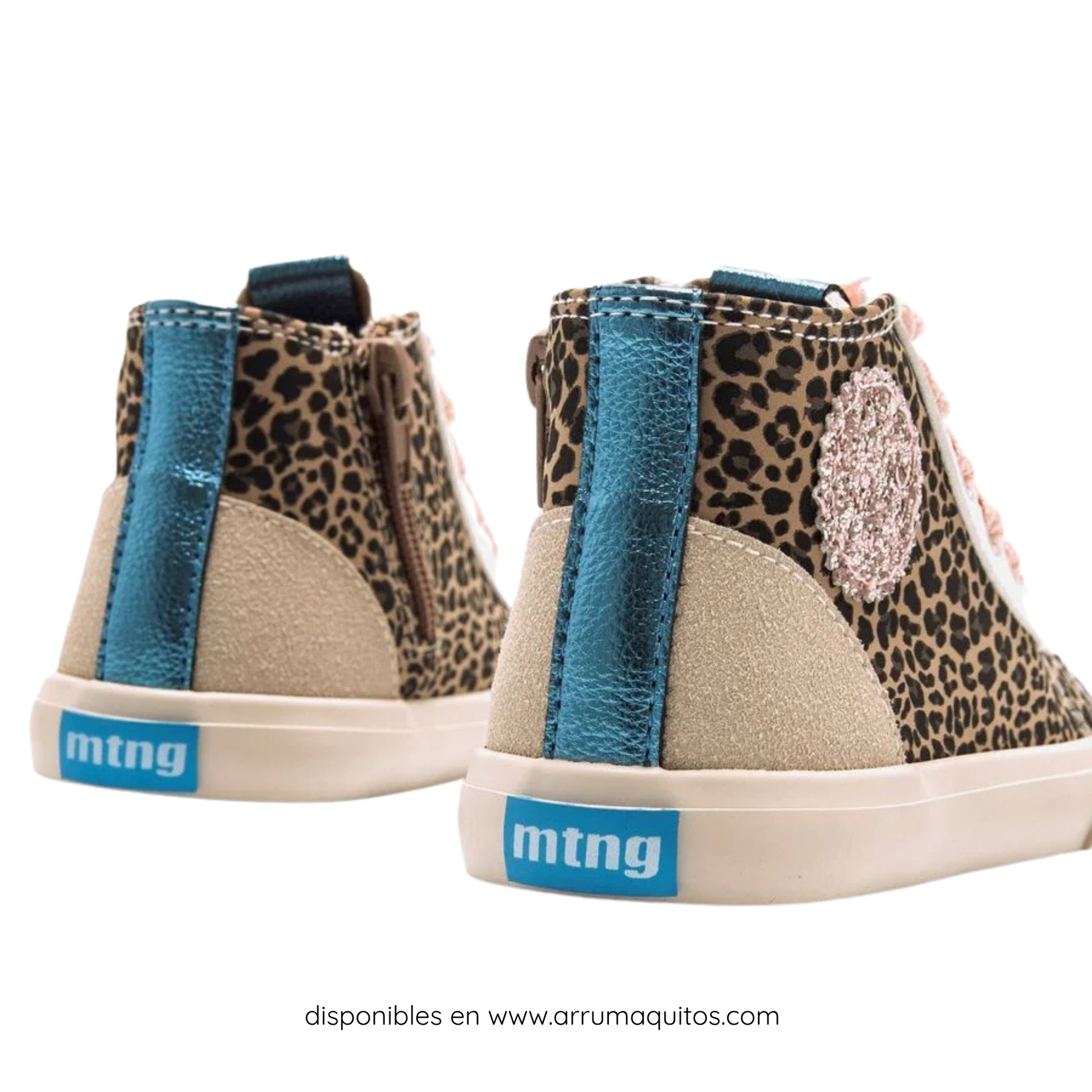 Mustang Free Leopard Glitter Vegan Bootie Barefoot Sneakers