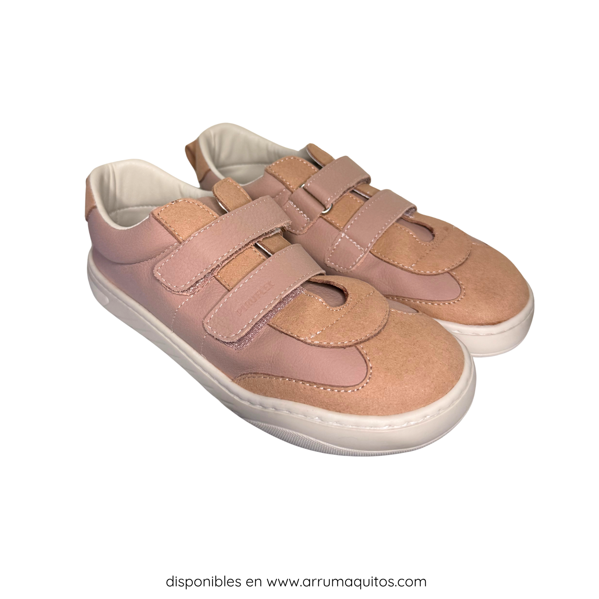 Davinci Pink leather barefoot everyday sneakers by Piruflex
