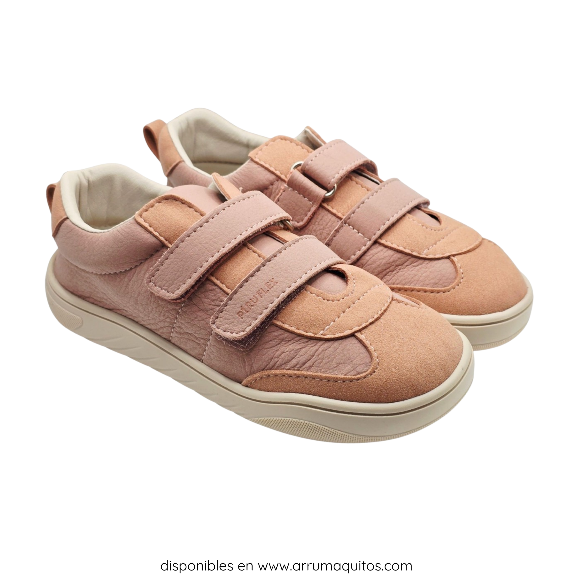 Davinci Pink leather barefoot everyday sneakers by Piruflex