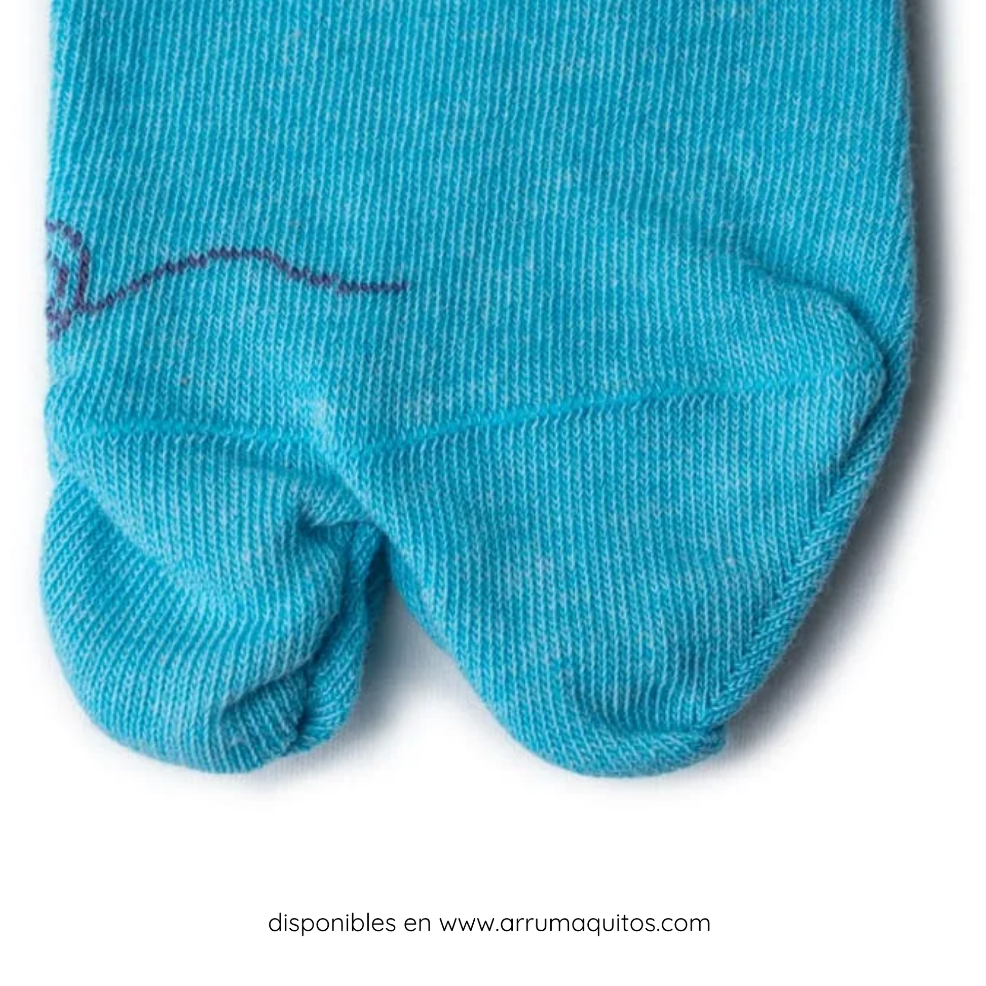 Calcetín Barefoot Tabi Tobillero Para Diario Cielo De A Tres Hilos