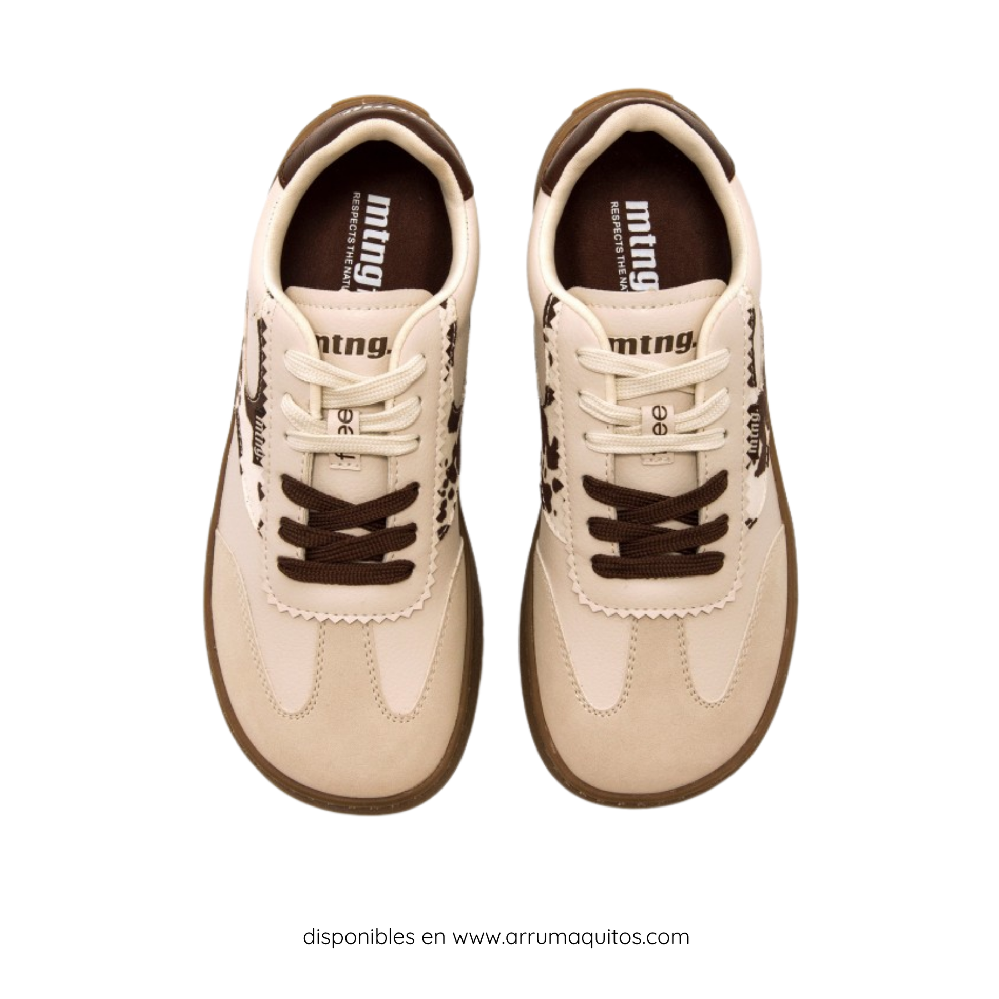 Zapatillas Minimalista Casual 60948-C59379 Alask Beige Vaca de Mustang
